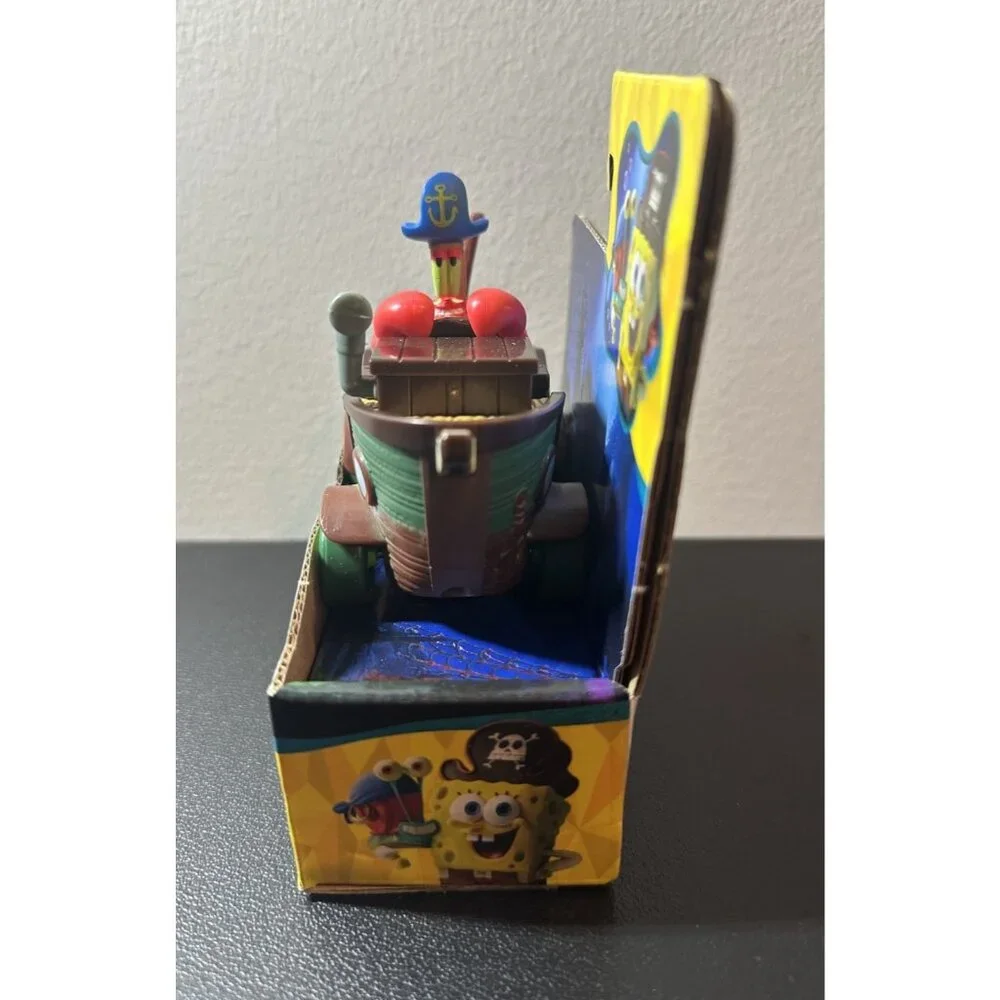 Rare NWT Spongebob Movie Bikini Bottom Boaters MR. KRABS Boxed Toy Figure & Boat