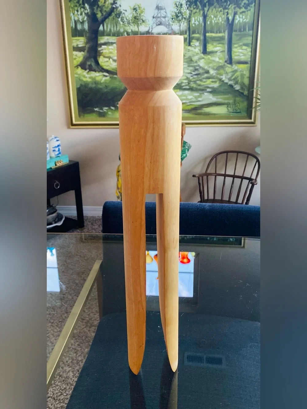 Pottery Barn 18” Oversized Traditional Clothespin Wall Mount Laundry Room Decor