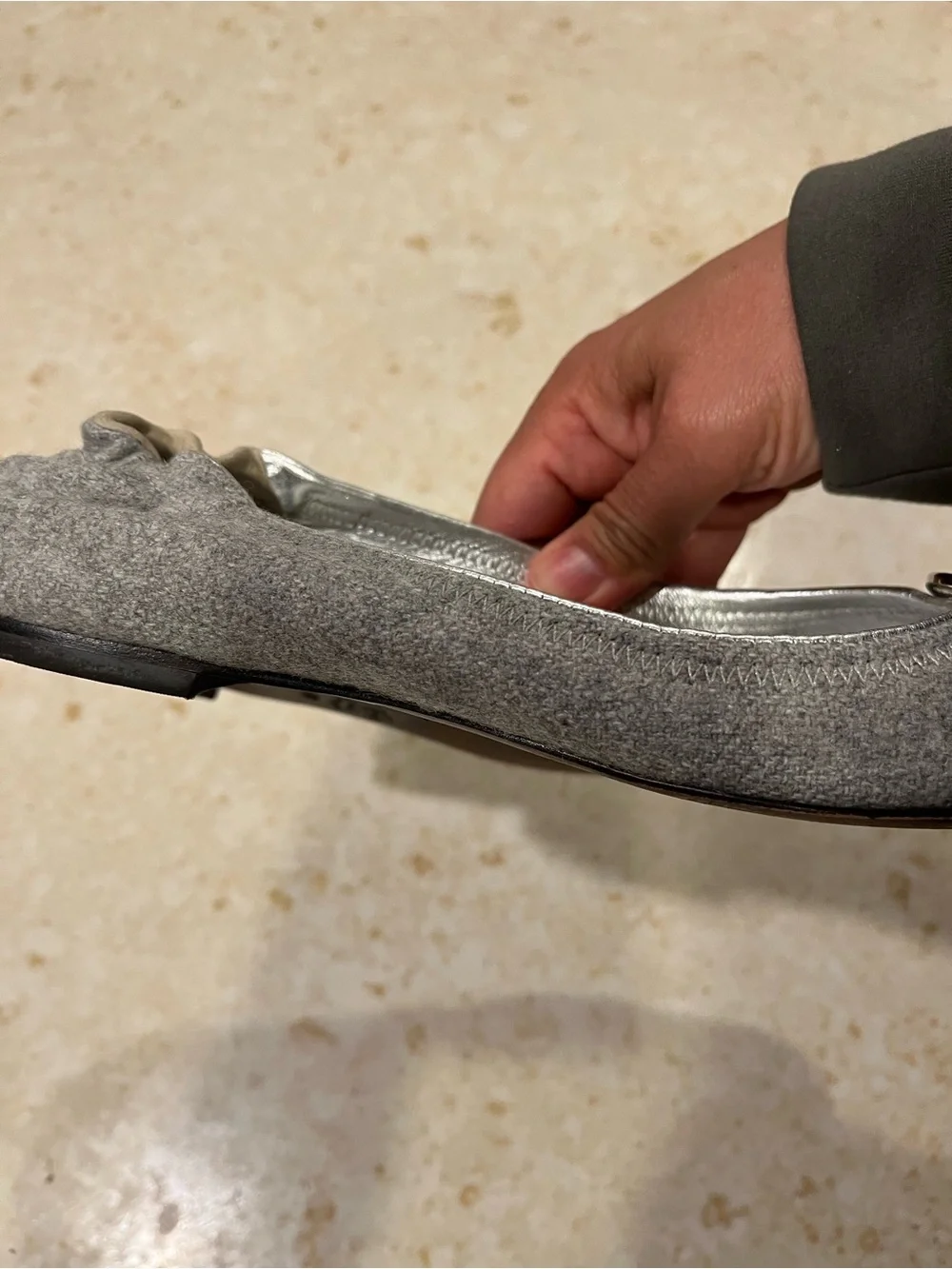 Tory Burch metallic wear insoles