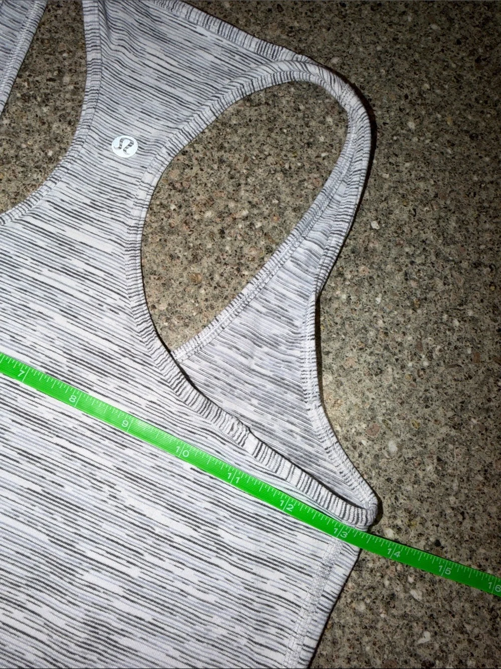 lululemon athletica Gray Heathered Racerback Tank