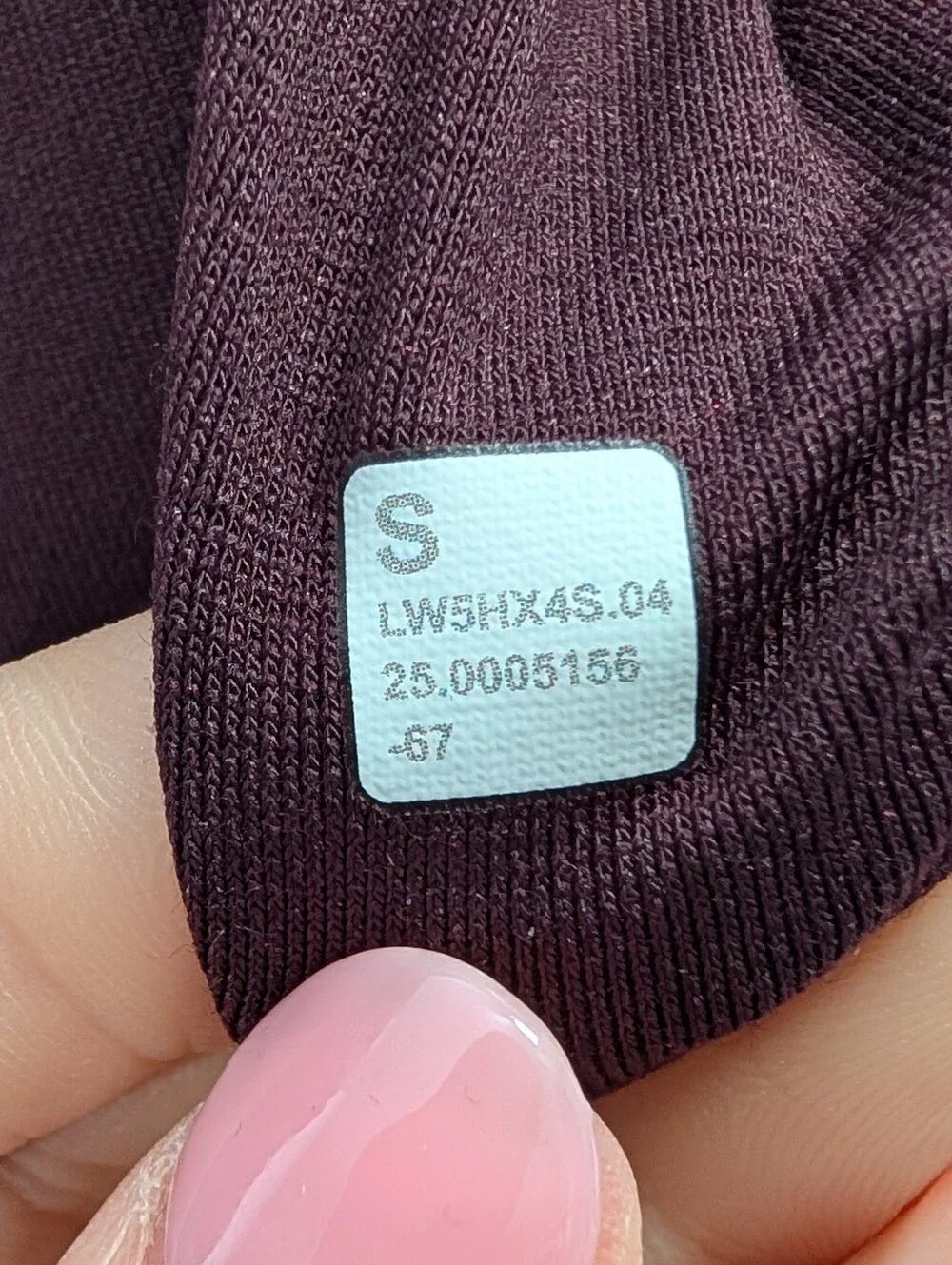 Lululemon Wide Leg High-Rise Travel Pant Plum Purple Zip Pocket Size Small