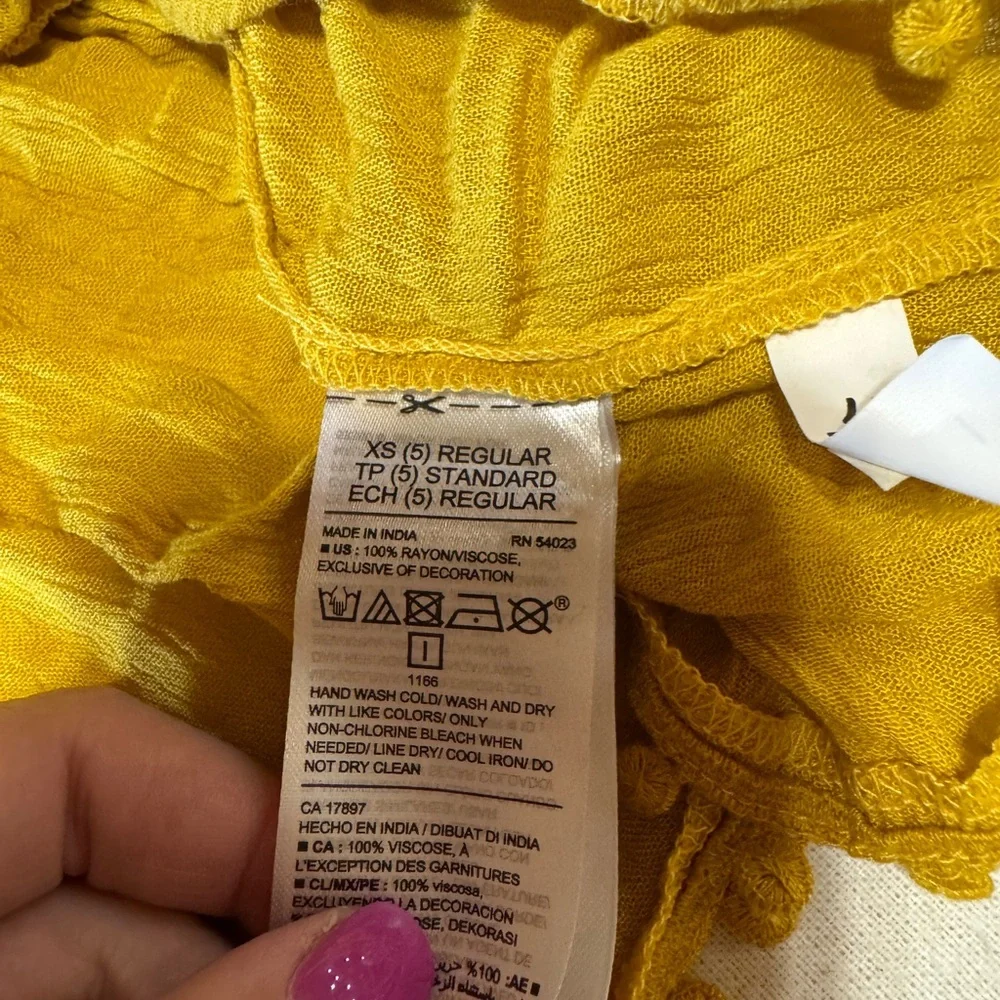 Old Navy‎ Mustard Kids Casual Dress Size XS or 5