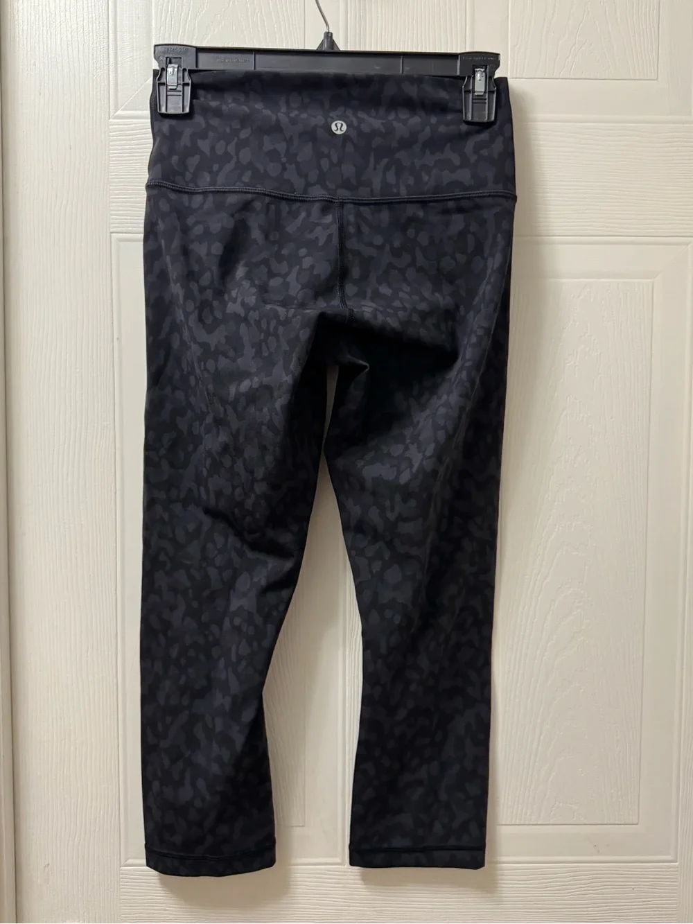 lululemon athletica Black Tonal Animal-Print High-Rise Leggings