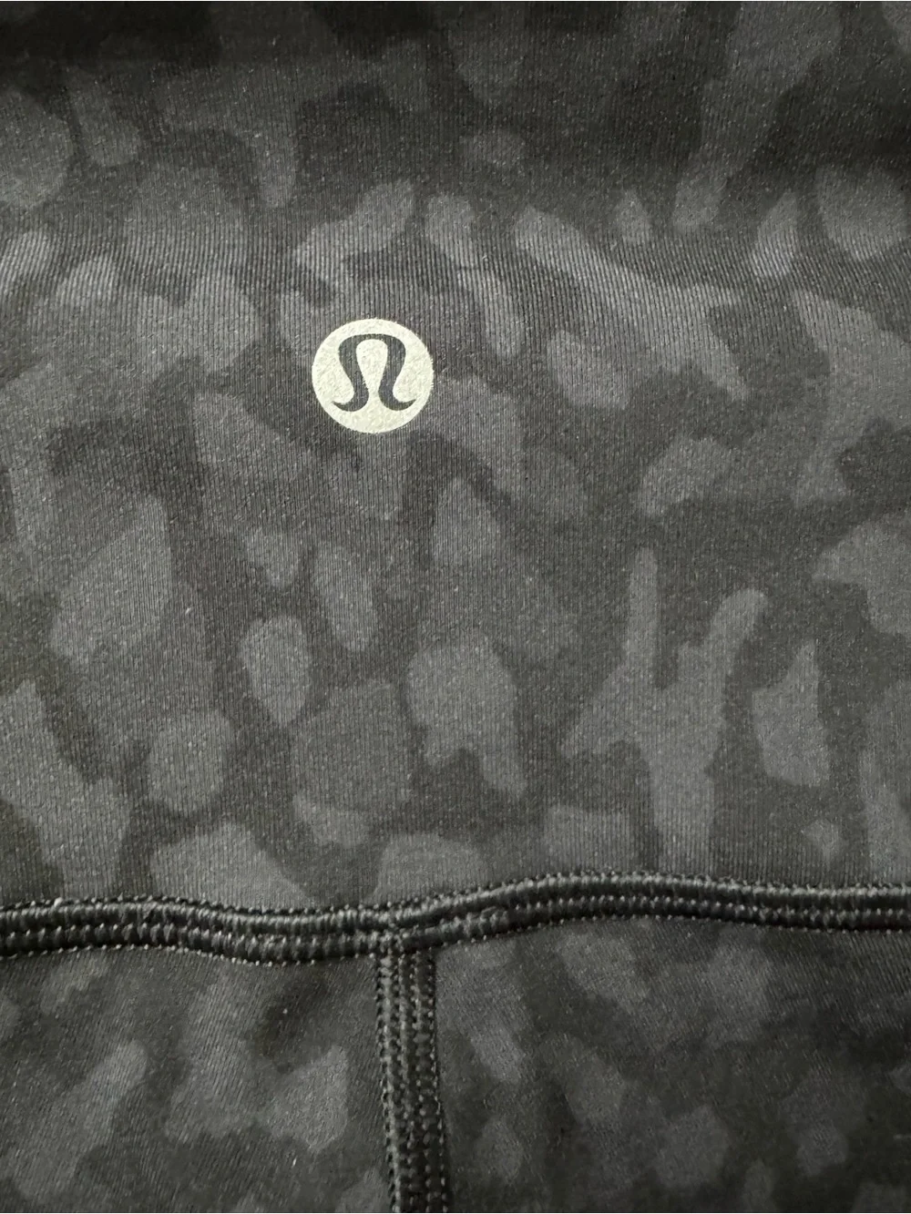 lululemon athletica Black Tonal Animal-Print High-Rise Leggings