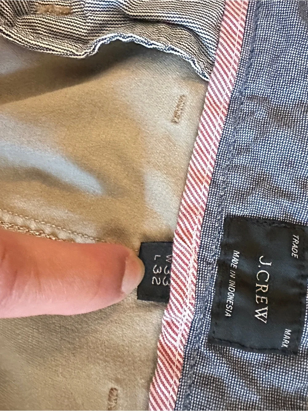 J. Crew tan chino