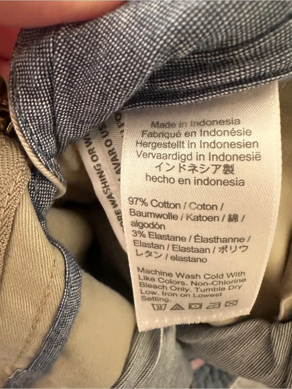 J. Crew tan chino