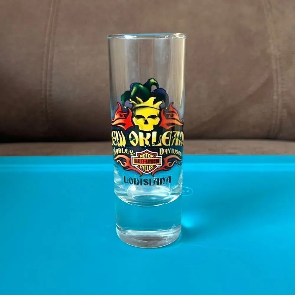 Harley Davidson New Orleans LA 4” Double Shot Glass‎