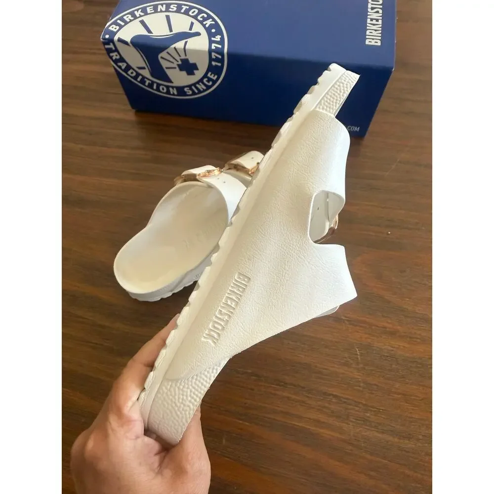 Birkenstock Arizona Big Buckle EVA Eggshell Sandals EU 38 US 7 With Box