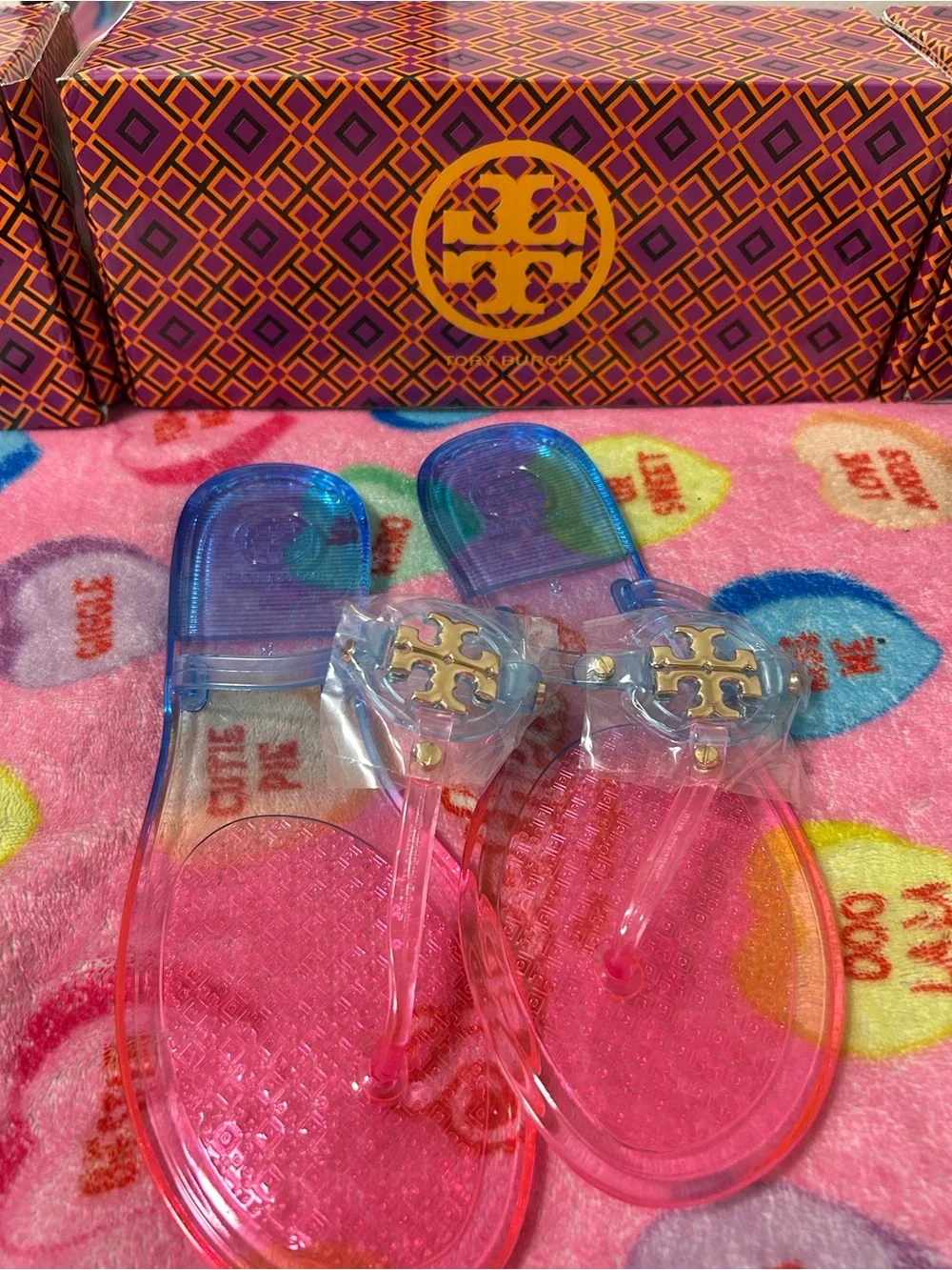 Tory Burch clear jelly