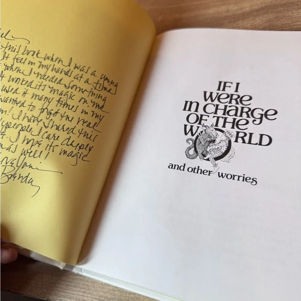 If I Were in Charge of the World and Other Worries Judith Viorst Hardcover 1981