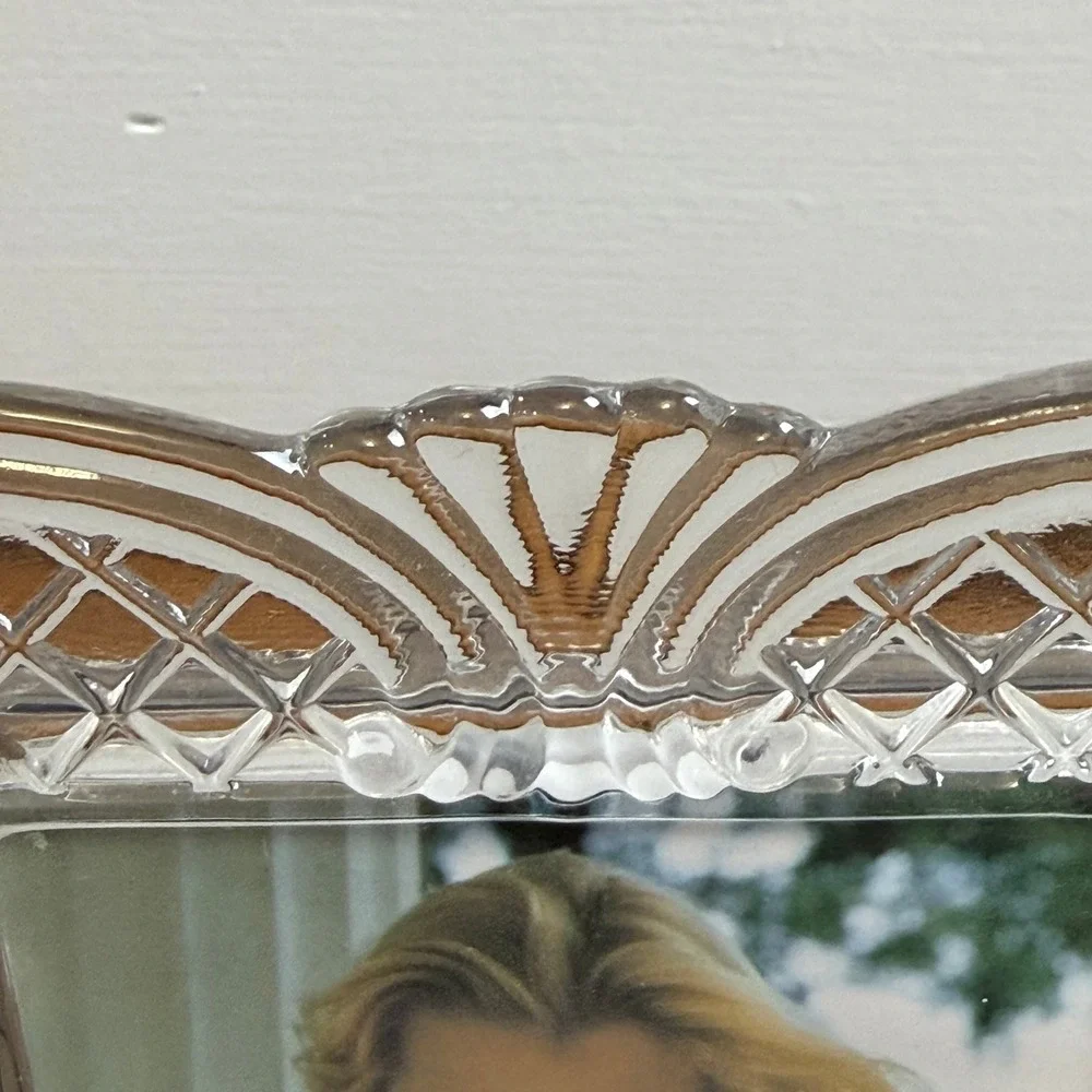 Set of 2 Crystal Waffle Picture Frames 3.5 x 5‎ by Fetco International 48435