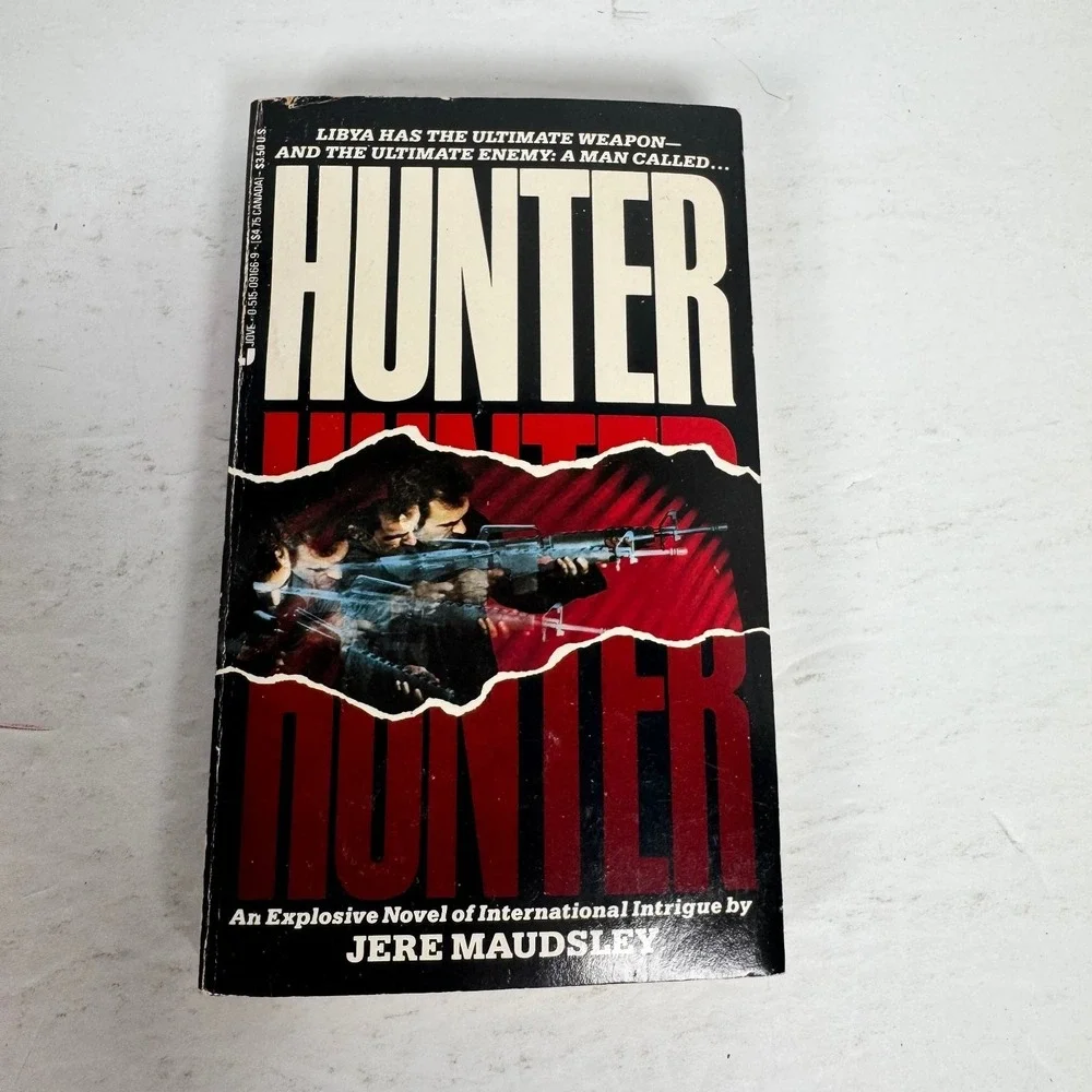 Hunter Jere Maudsley 1987 First Printing Military Thriller Jove‎