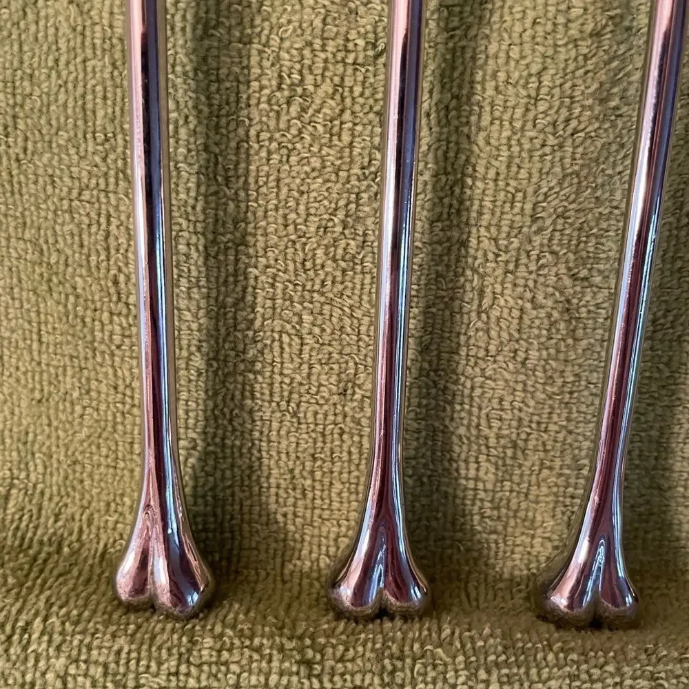 Pottery Barn Skull Bone Metal Stir Sticks set of 4