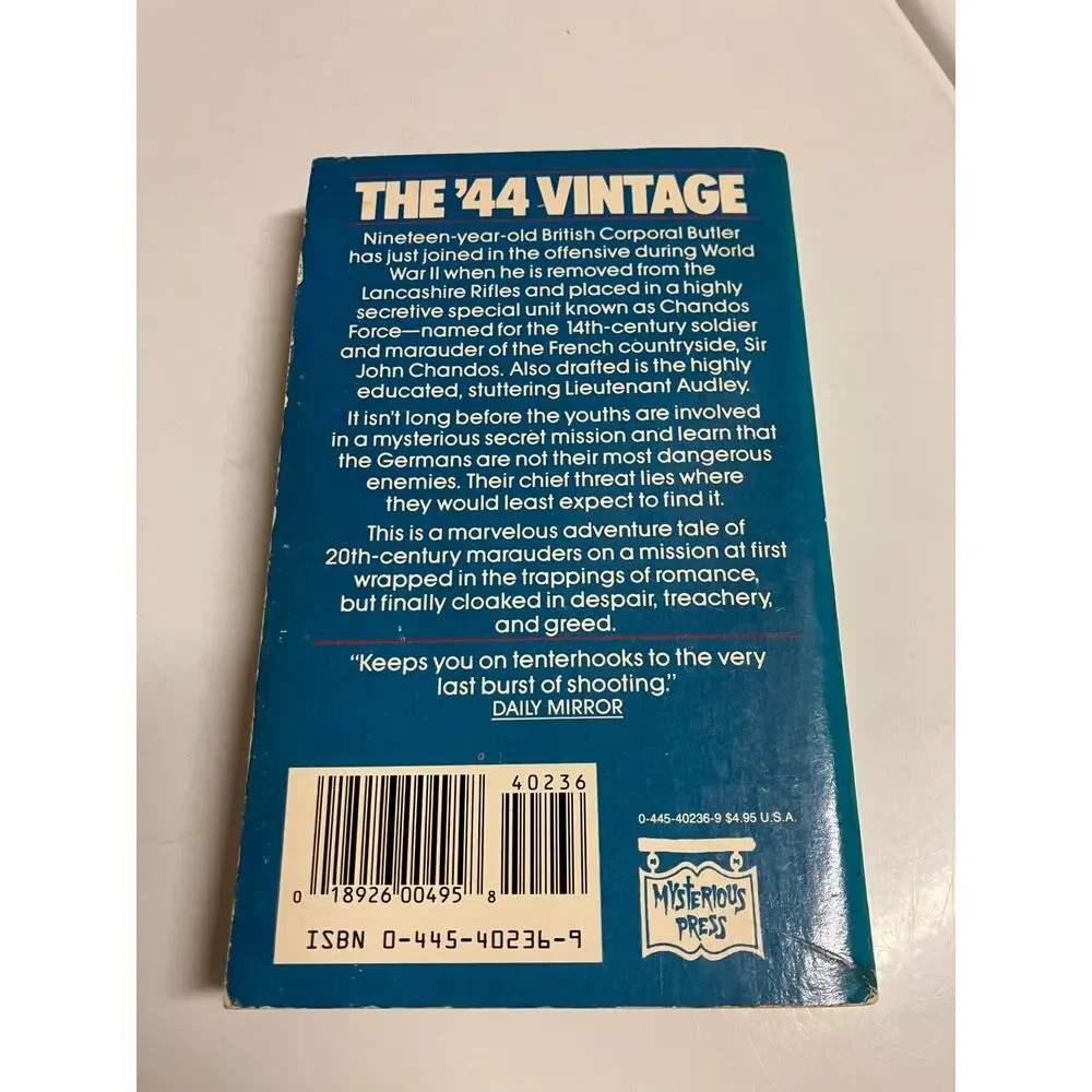 Anthony Price-The '44 Vintage-paperback/Mysterious press edition 1988/first‎