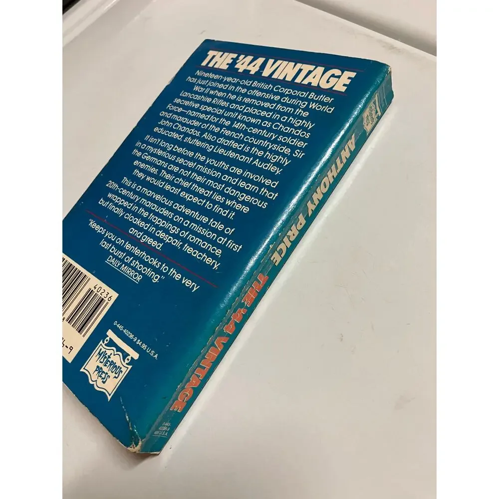 Anthony Price-The '44 Vintage-paperback/Mysterious press edition 1988/first‎
