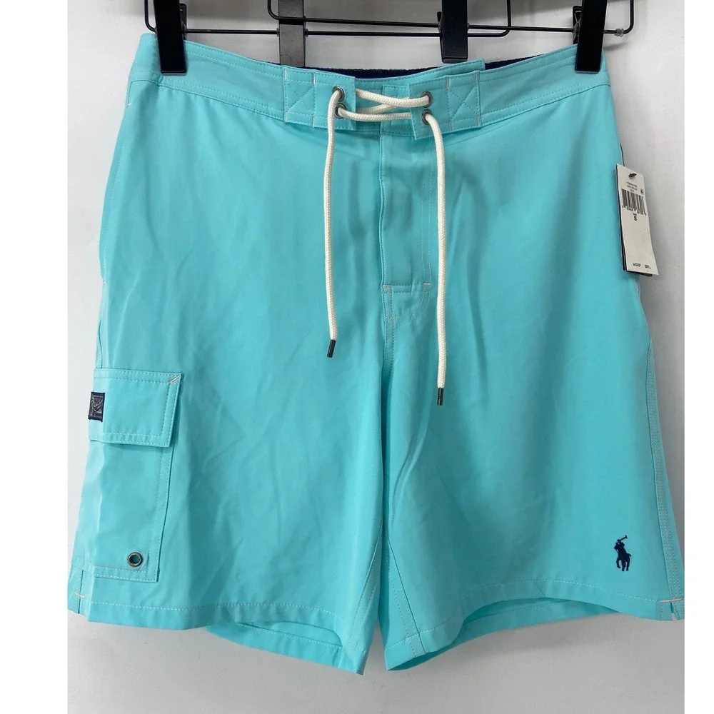 Polo Ralph Lauren Swim Trunks Mens Small Blue Core Replen Preppy Boardshort Surf