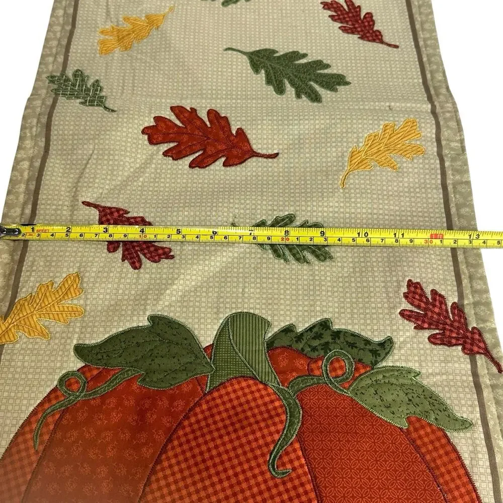 Kohls Celebrate Fall Orange Pumpkin Placemats Table Runner Kitchen Home Decor