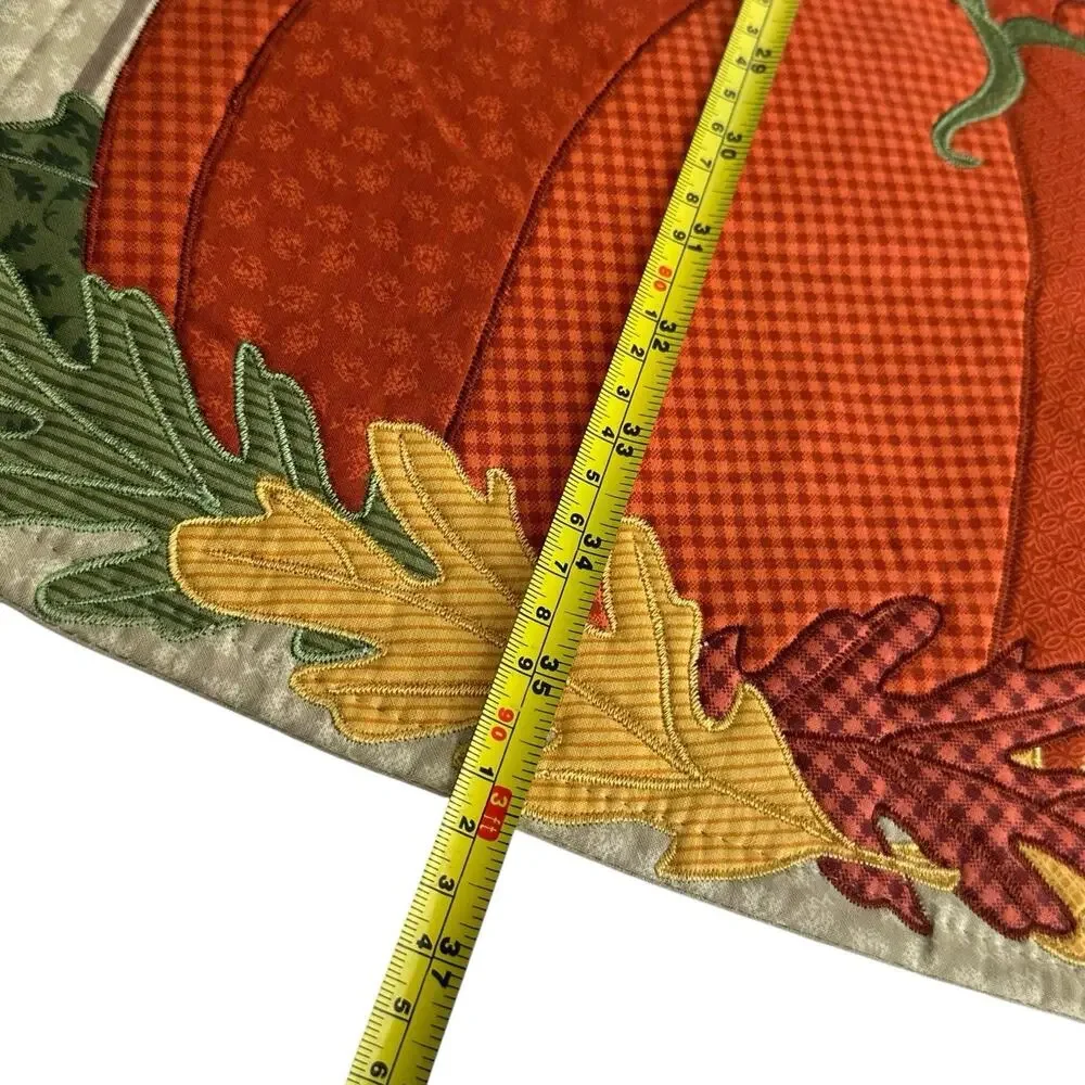 Kohls Celebrate Fall Orange Pumpkin Placemats Table Runner Kitchen Home Decor