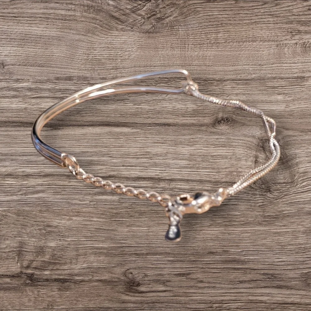 🩷 3 for $15: Sterling Silver Arch Bracelet, 7