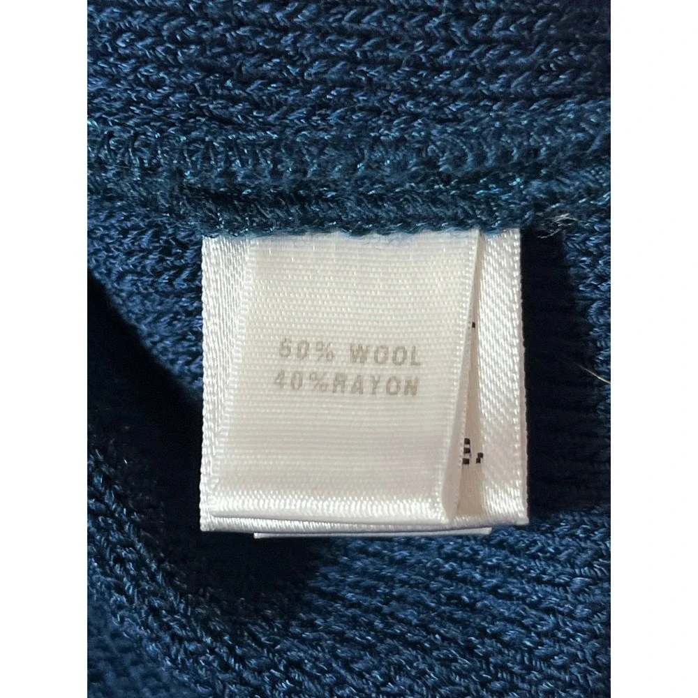 St. John‎ Teal Blue Santana Knit Wool Blend Pencil Skirt Womens Size 8