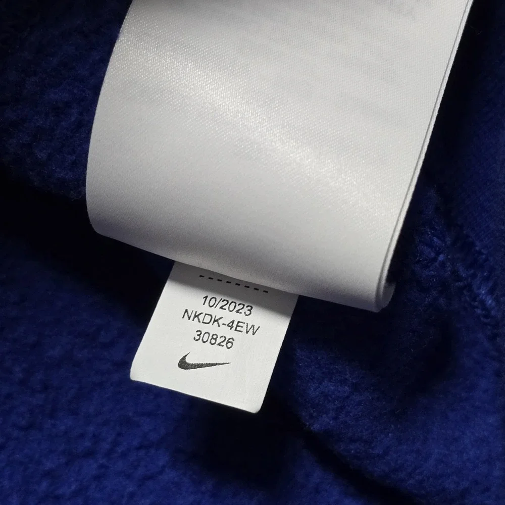 Brooklyn Dodgers Nike Club Fleece Hoodie MLB Mens M‎ Blue Sleeve Print