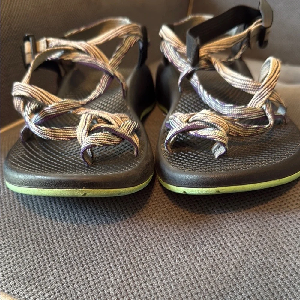 Chaco ZCloud 2 Womens 8 Purple Gray Double Strap Toe‎ Loop Vibram Sandals