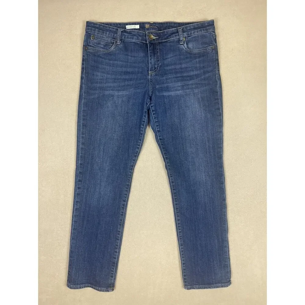 Kut From The Kloth Jeans Womens 14‎ Catherine Mid Rise Boyfriend Stretch
