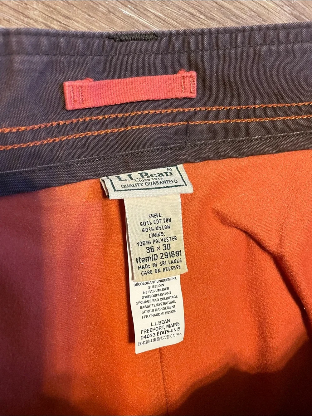 L.L. Bean sturdy cargo