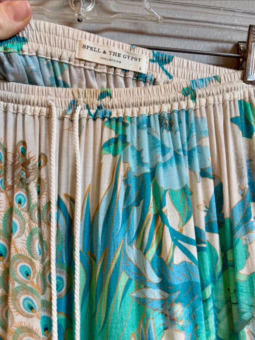 Spell Cloud Dancer Midi Skirt in Porcelain, Sm, EUC! 🦚