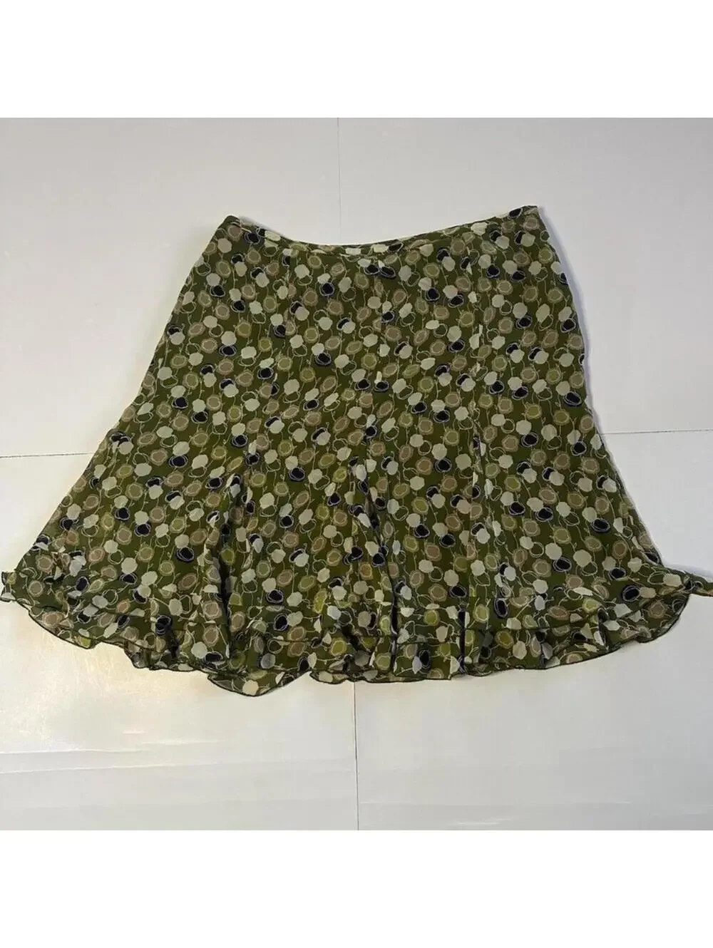 Ann Taylor Loft green skirt- size 12