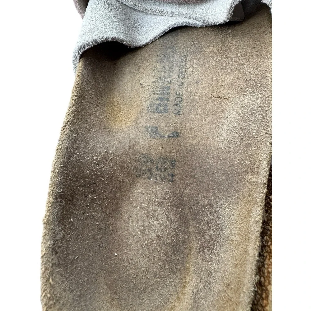 Birkenstock suede size cream