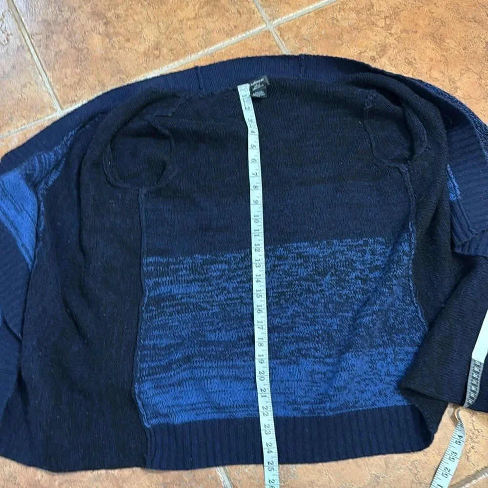 Lord & Taylor‎ Cashmere Blend Open Front waterfall Cardigan Size M