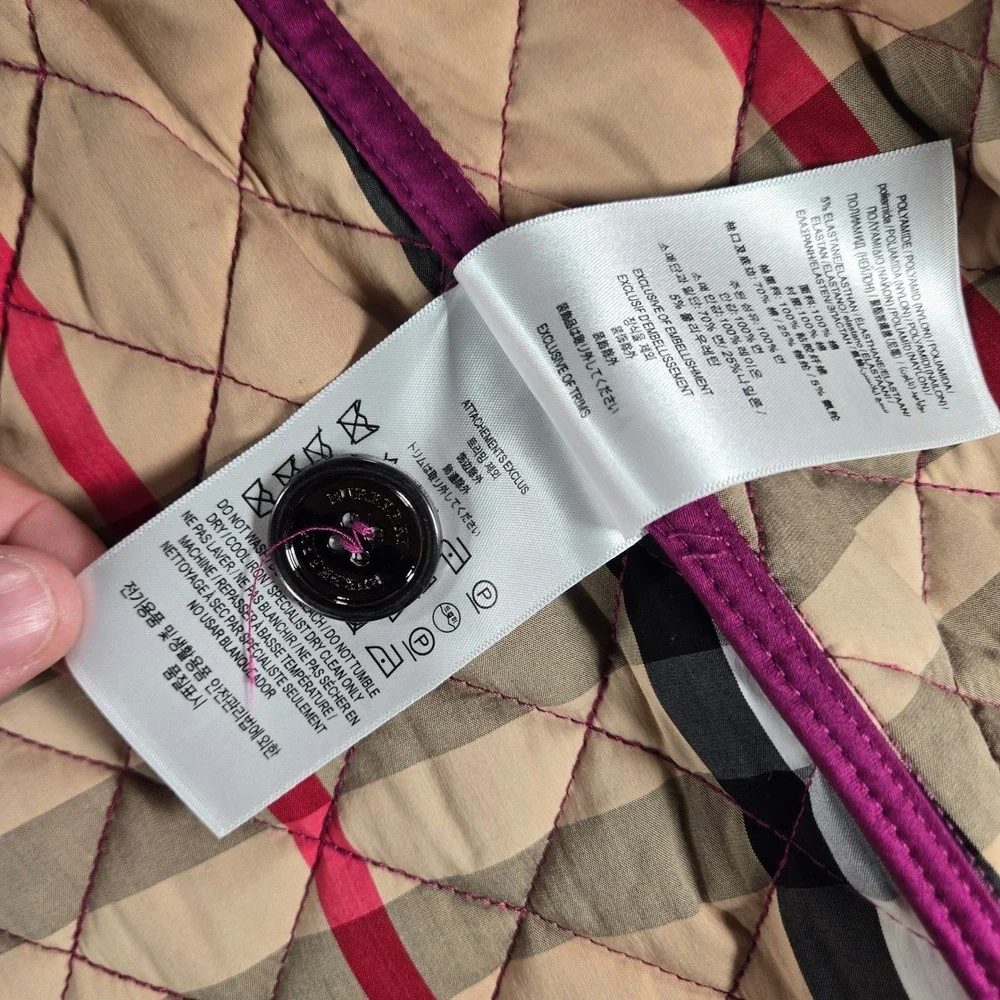 Burberry quilted jacket