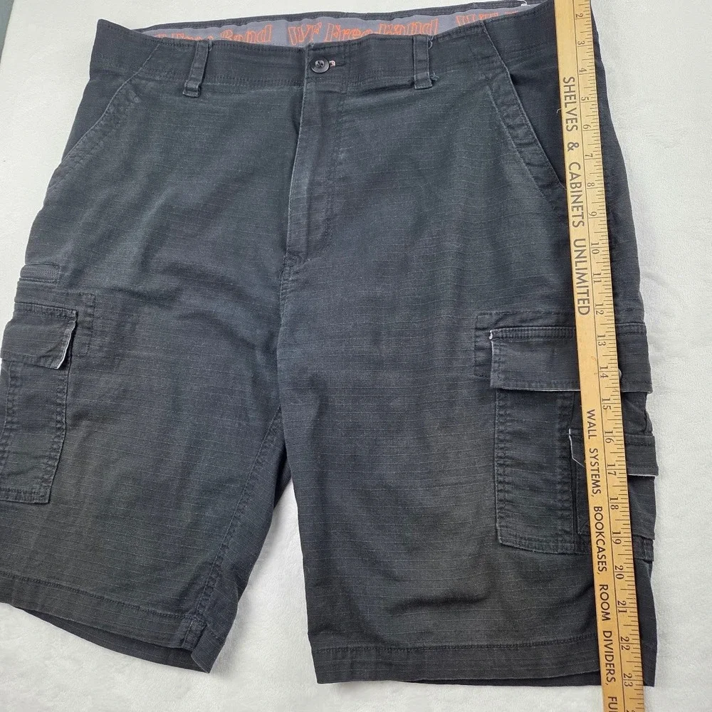 Wear First Cargo Shorts Mens 40 Blue Multi-Pocket Utility Casual Good