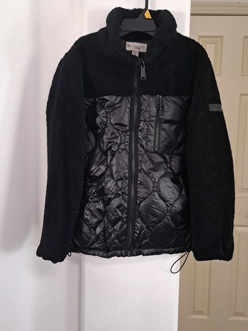 Koolaburra By Ugg Quilted Sherpa Jacket Black Size Medium