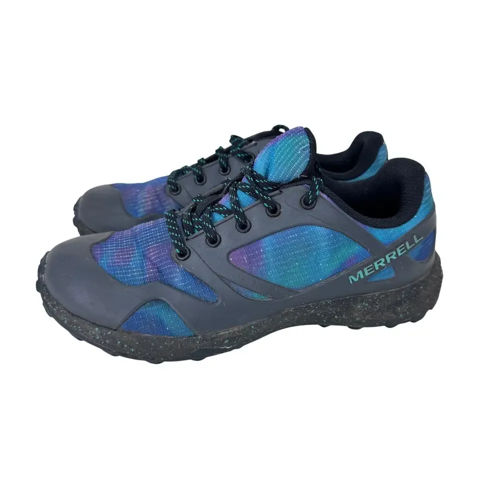 Merrell Altalight Low Northern Lights Kids Shoes Size 2 Blue Hiking Trail