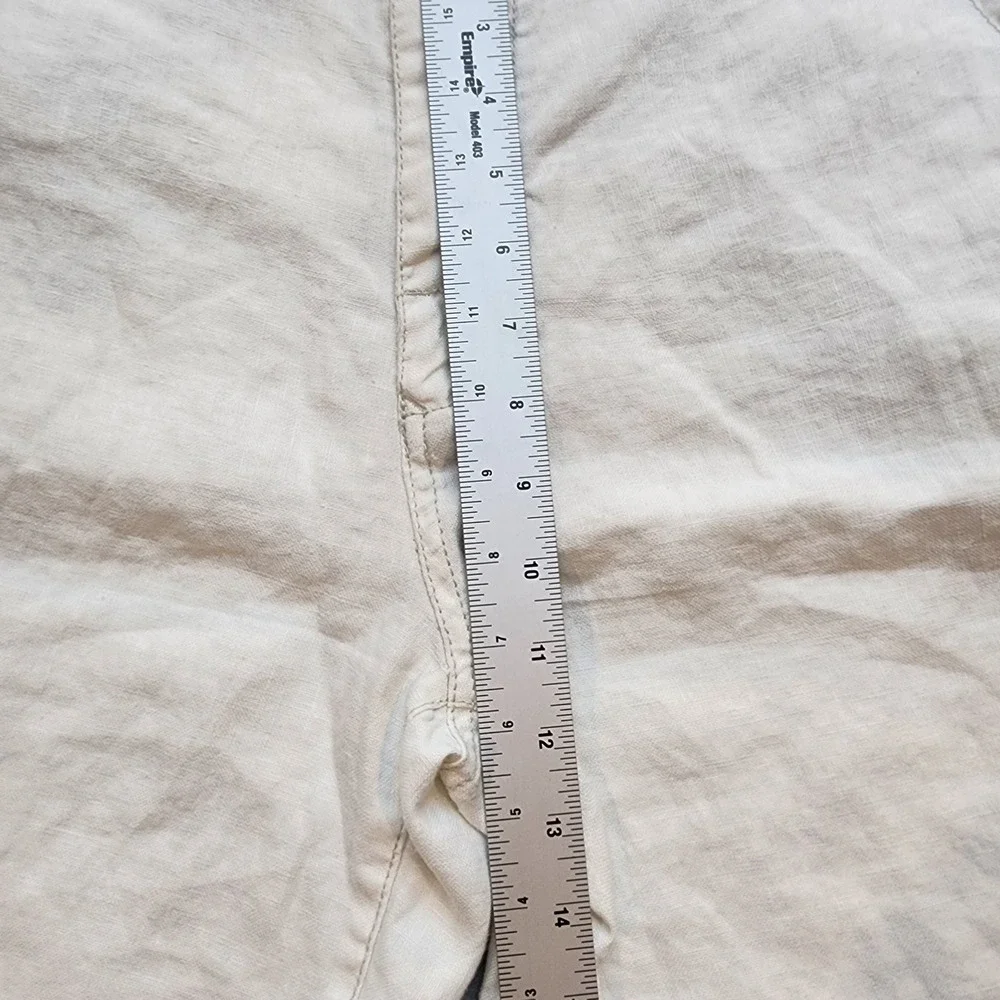 Tommy Bahama Relax 100% Linen Shorts Men's Large Light Cream Beige coastal beach