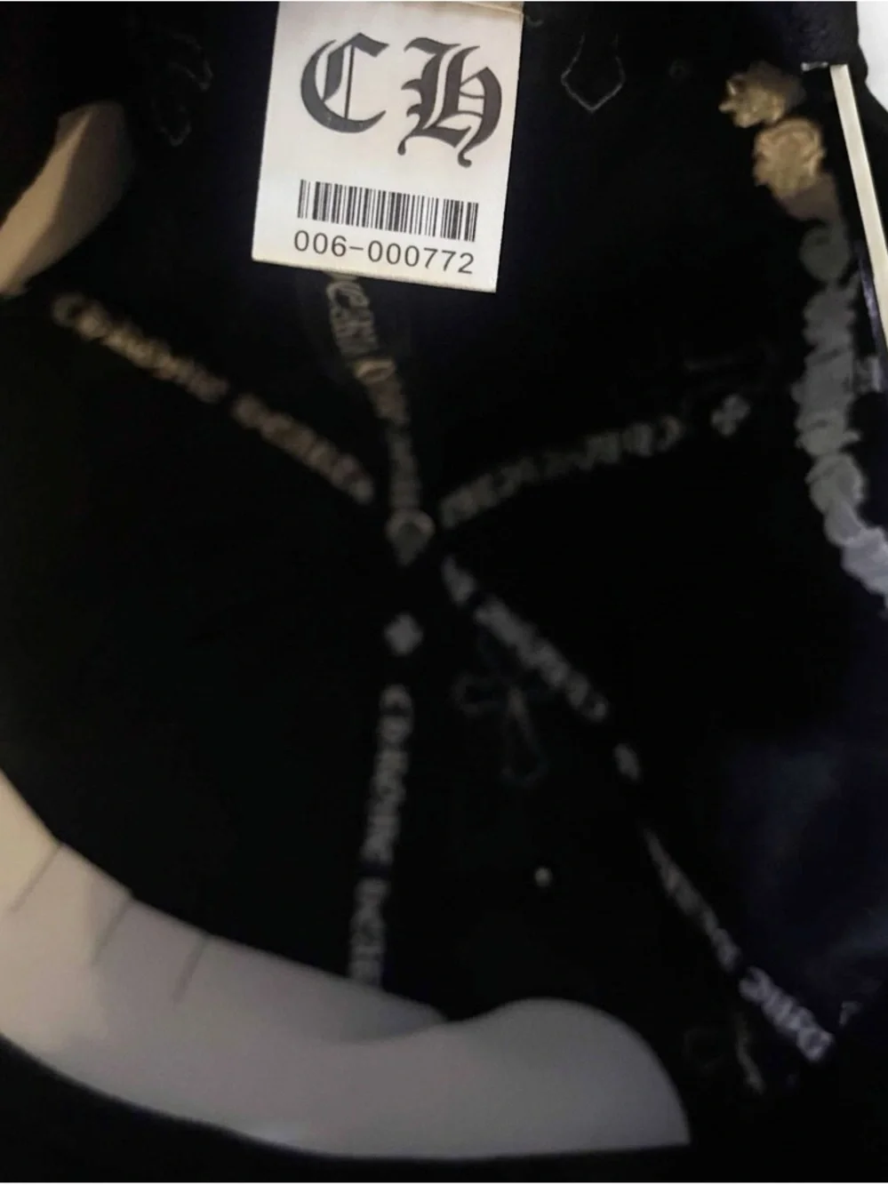 Chrome Hearts black snapback