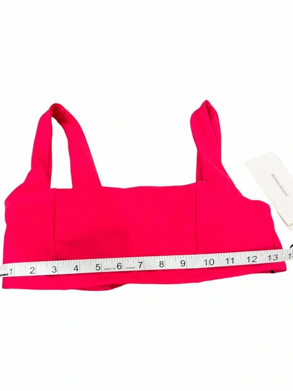 NWT Bondi Born Lola Bikini Sculpture Top Azalea Pink Size L