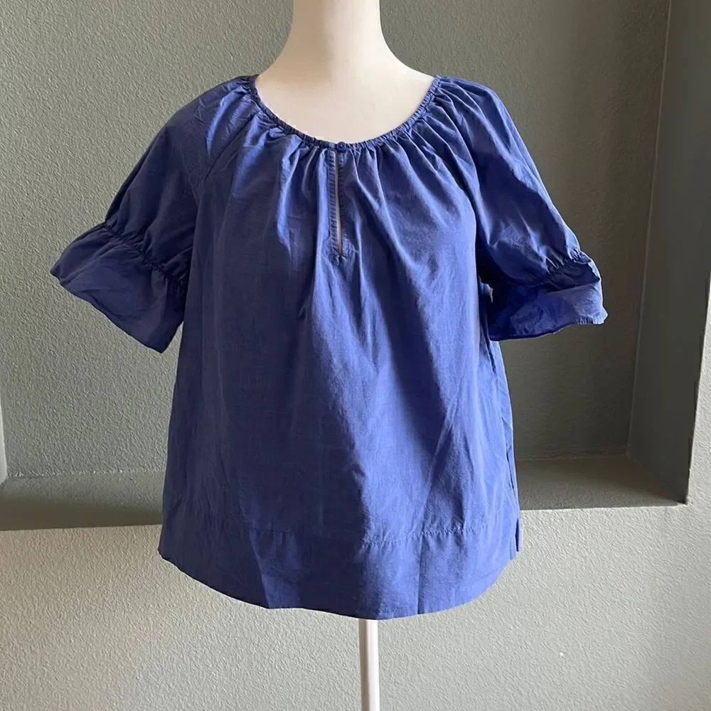 Ann Taylor Petites Cotton Blouse Top