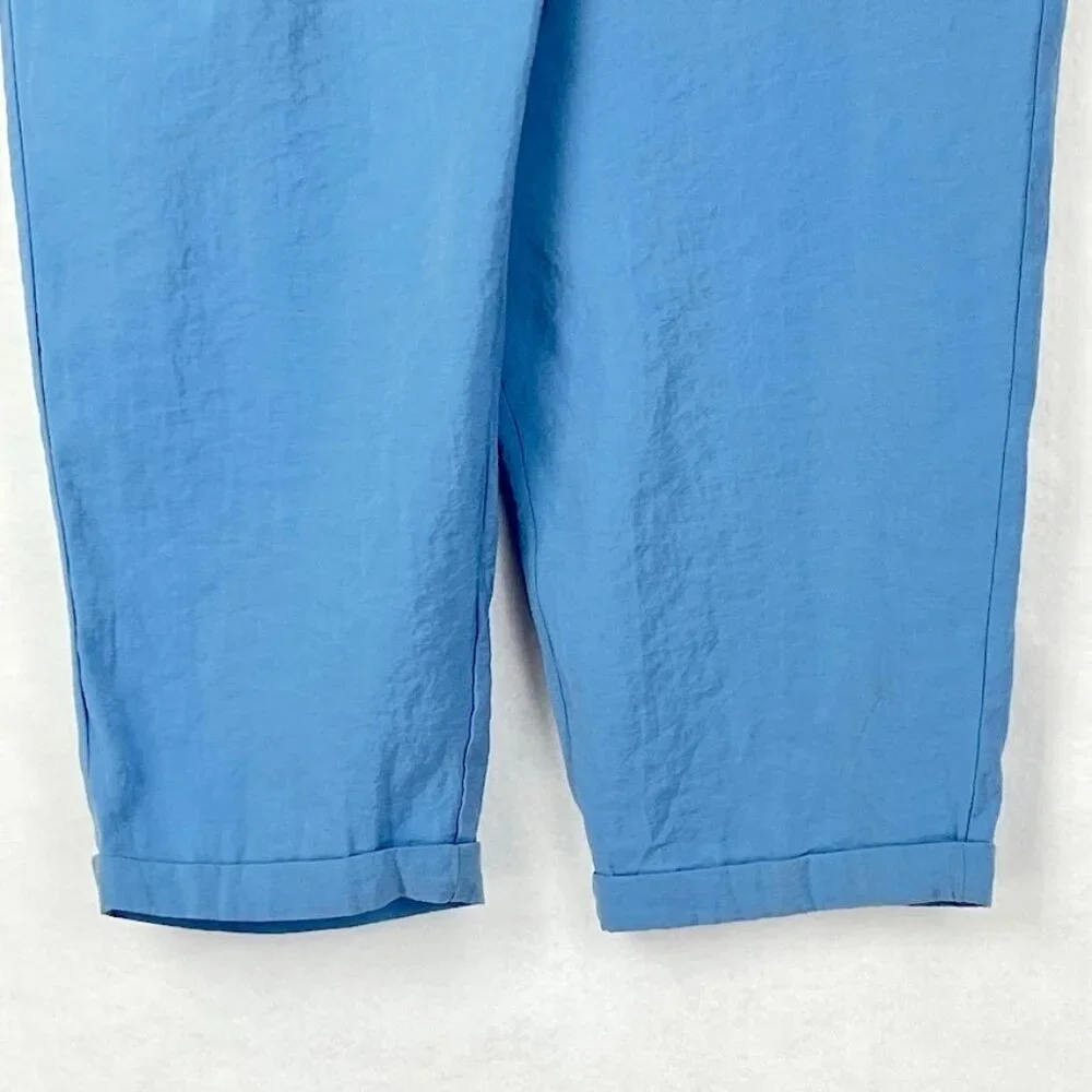 Zara Sleeveless Belted Jumpsuit Stylish Chic Preppy Coastal Boho Classy XL