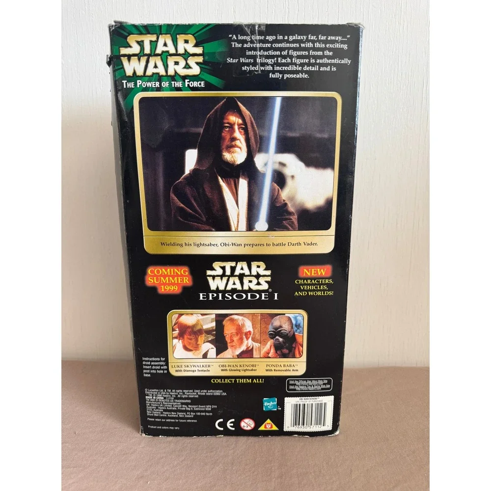 Star Wars Obi Wan Kenobi Vintage Glow in the Dark Lightsaber Action Figure Comic