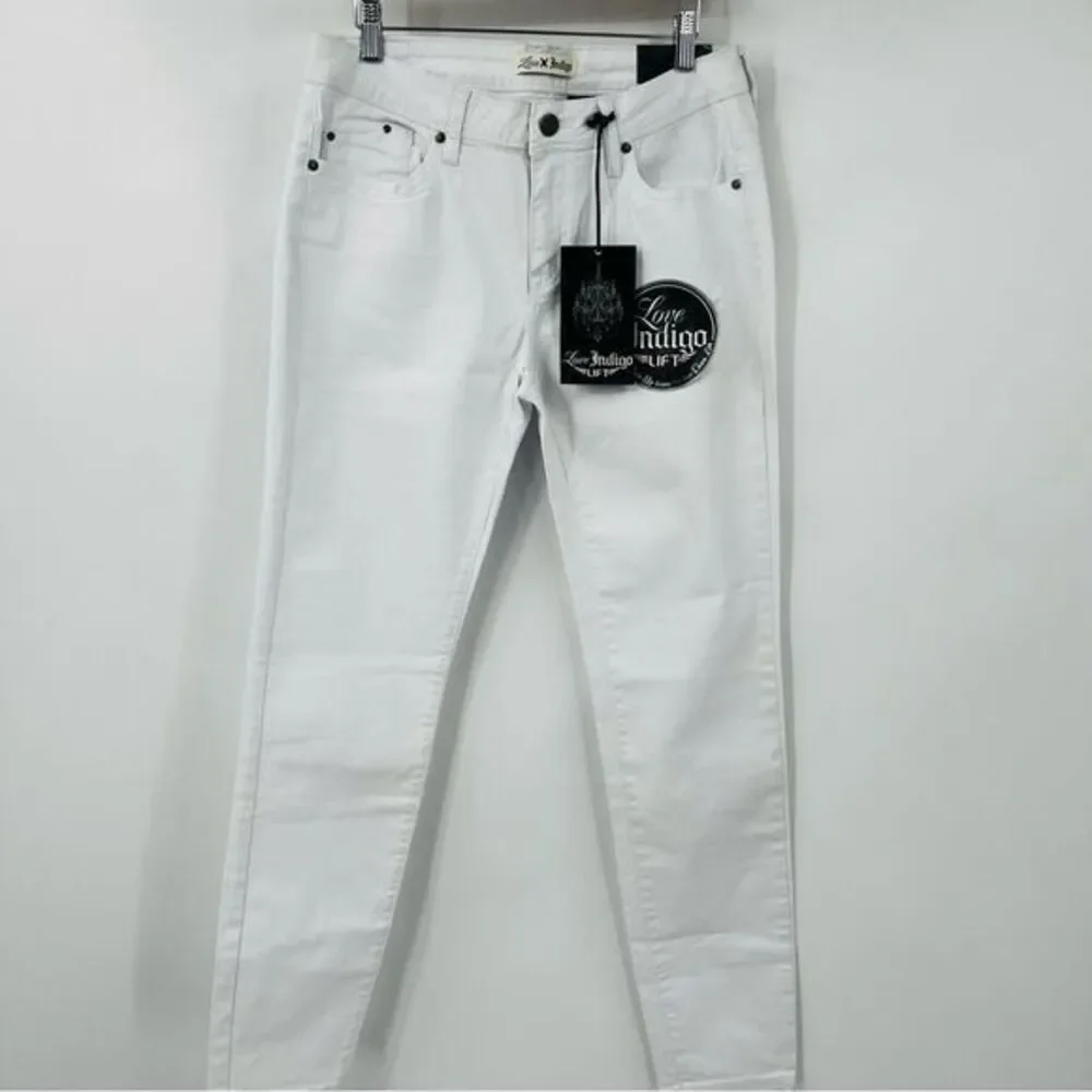 Love Indigo LIFT Push Up Jeans Skinny NON‎ Distressed Classic NO HOLES Size 10