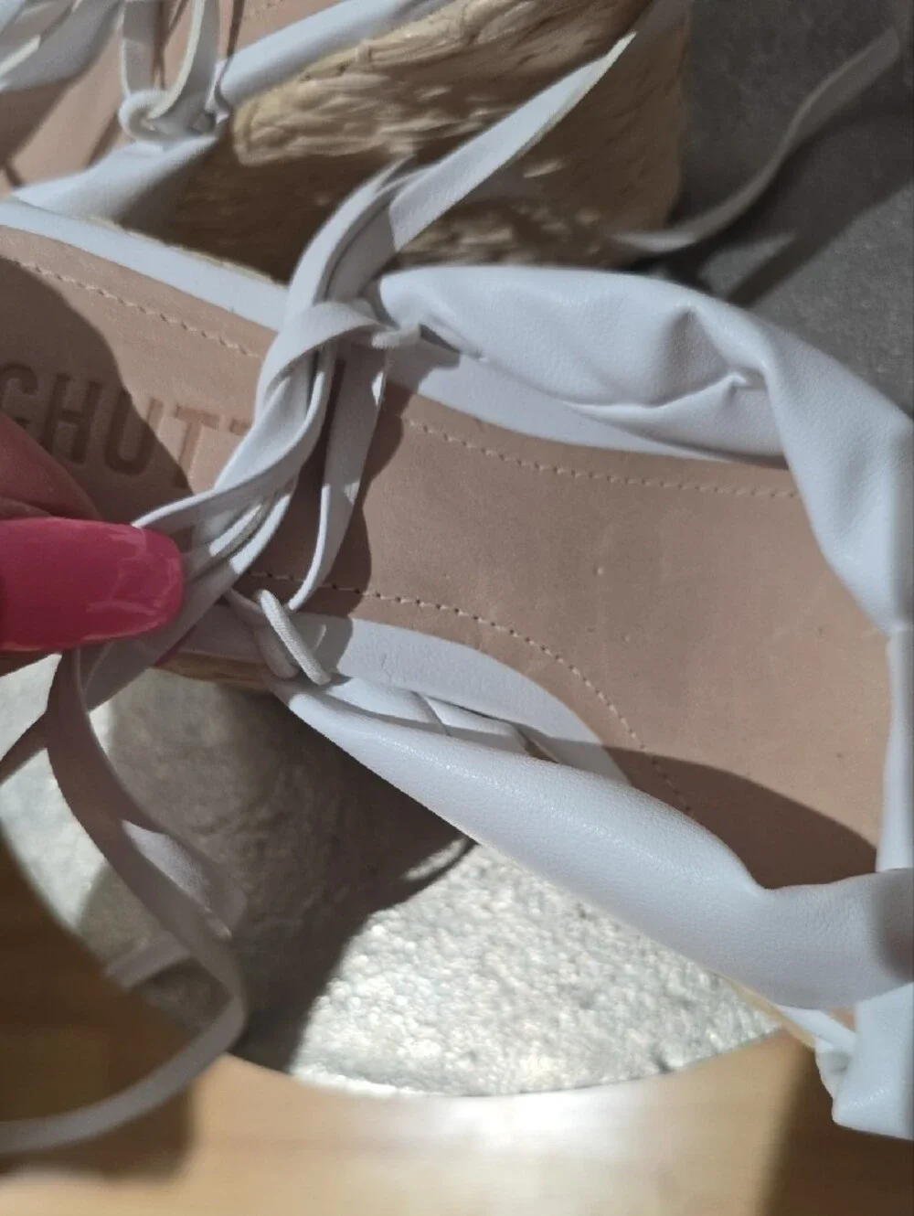 SCHUTZ white wedge