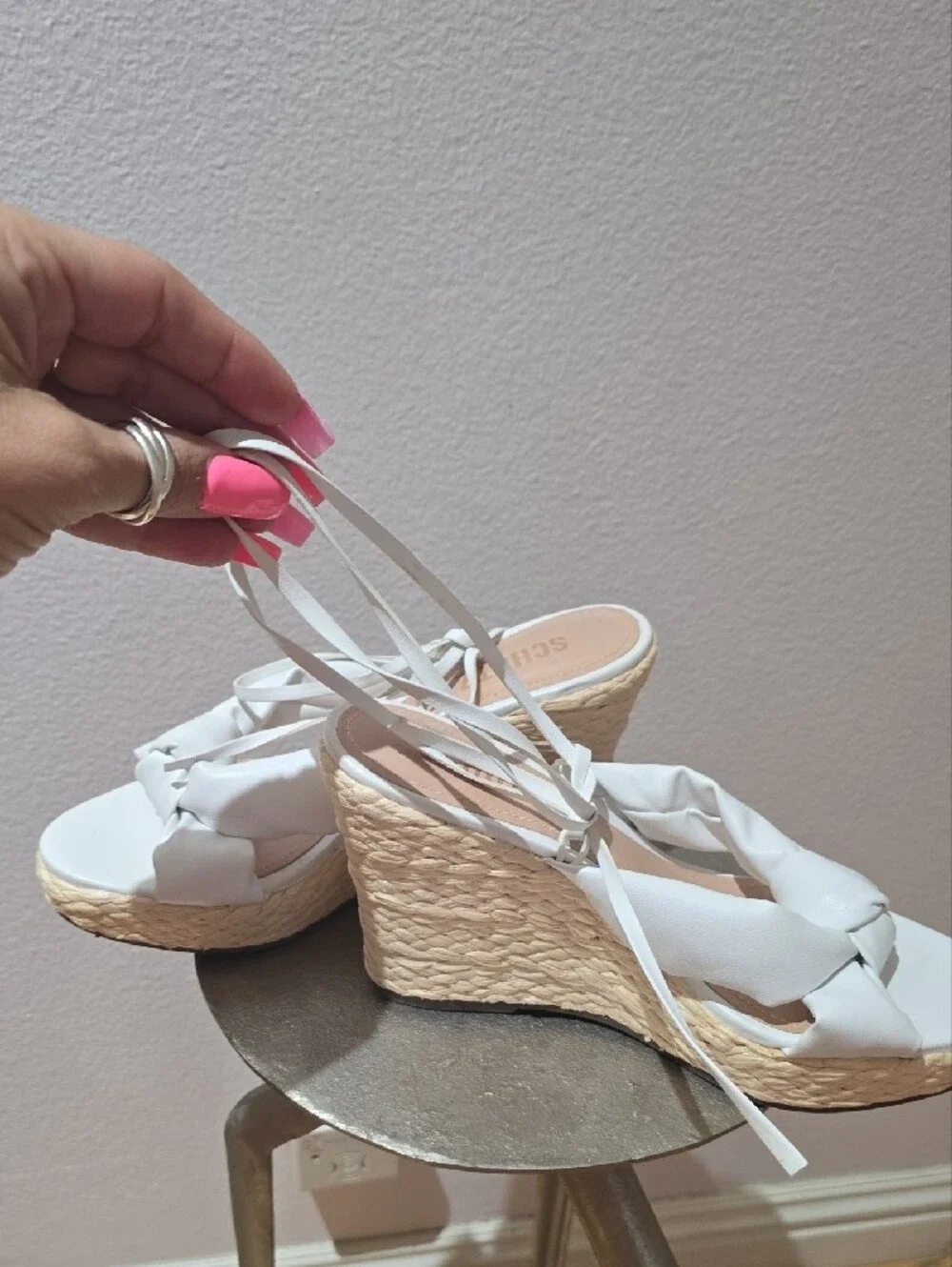SCHUTZ white wedge