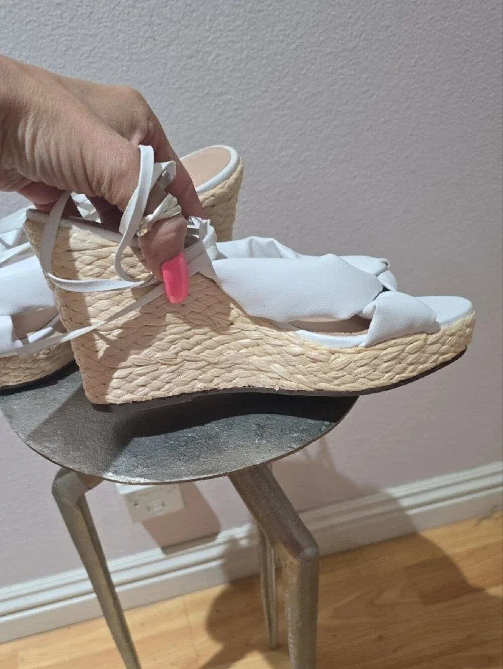 SCHUTZ white wedge