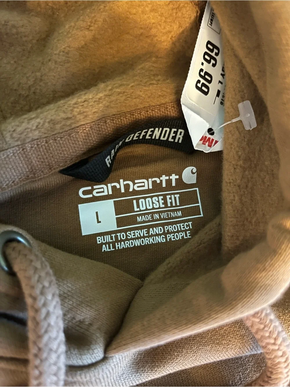 Carhartt design interior drawstring