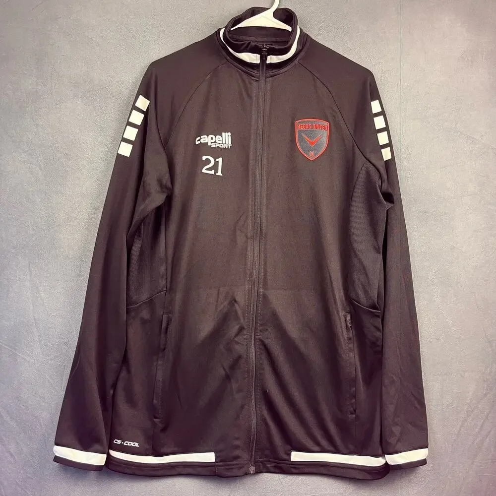 Capelli Sport Jacket Vegas United CS Cool Mens XL Performance Full Zip Mock Neck