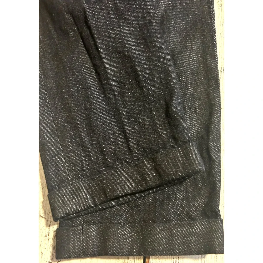 Armani Exchange AX Pleaded Button Fly‎ Fixed Cuff Women's Jeans Sz 31 Authentic