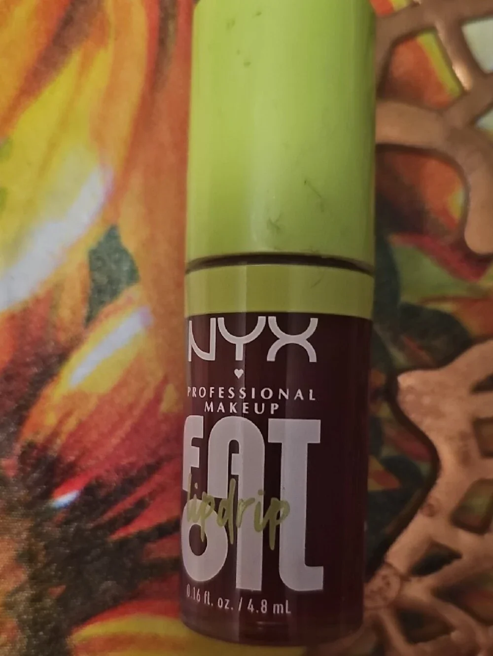 NYX Fat Oil Lip Tint - Lime Green Cap with Deep Berry Tube